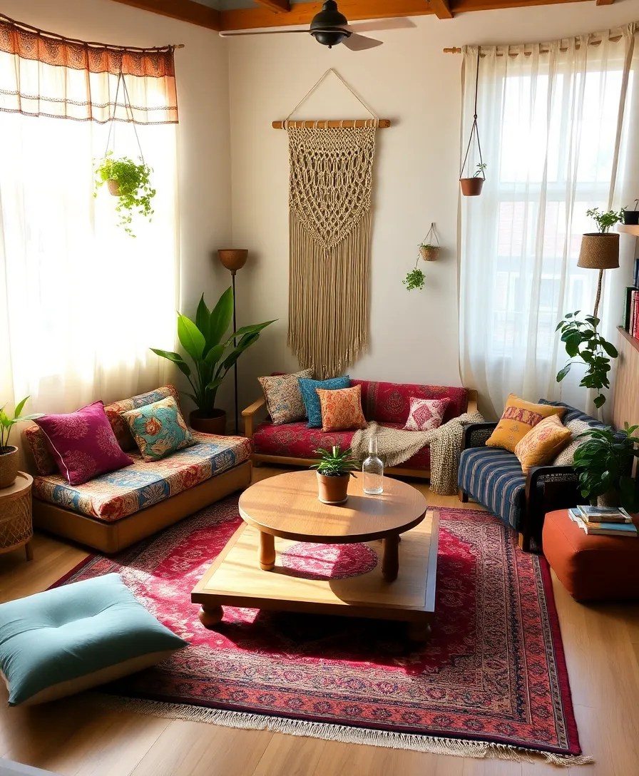 20 Stunning Living Room Ideas That'll Make You Want to Redecorate Right Now! - 1. Bohemian Bliss