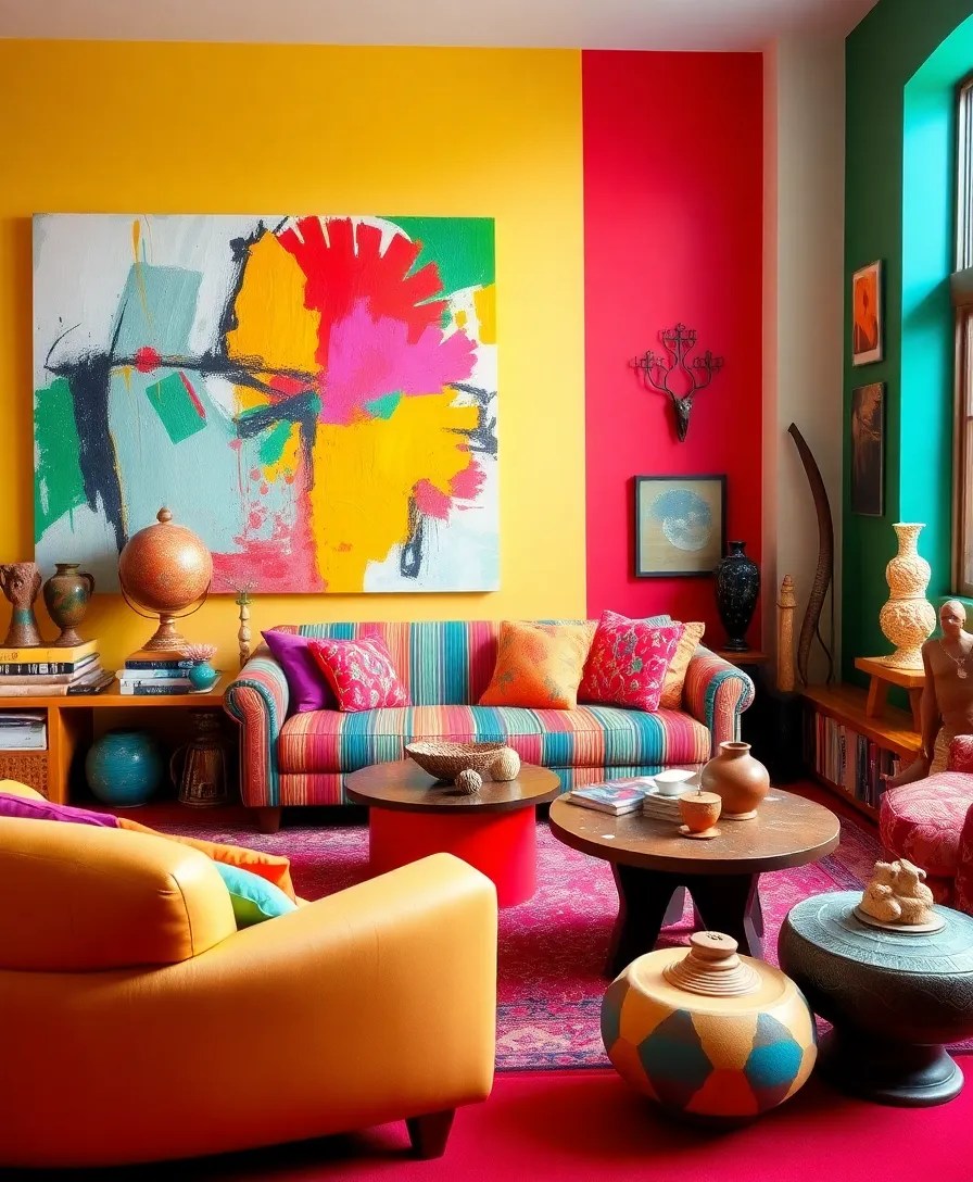 20 Stunning Living Room Ideas That'll Make You Want to Redecorate Right Now! - 12. Artistic Expression