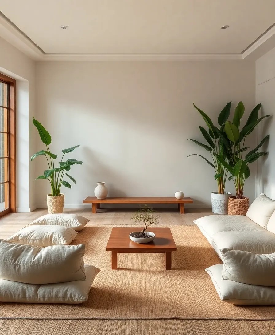 20 Stunning Living Room Ideas That'll Make You Want to Redecorate Right Now! - 9. Zen Retreat